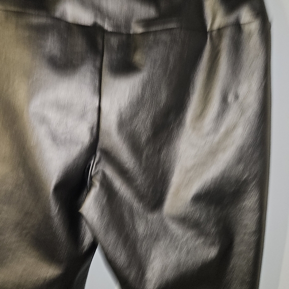 Kendall & Kylie Womans Black Faux Leather Pants Size L - Picture 10 of 10